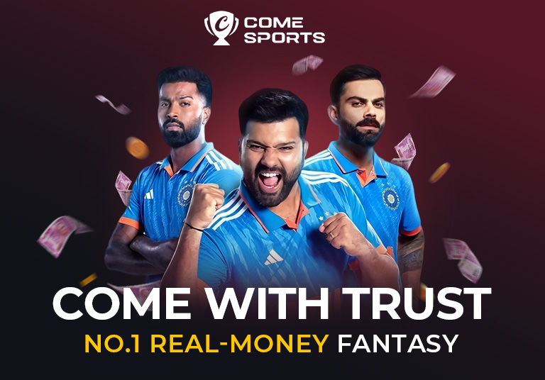 COME SPORTS fantasy cricket hero visual